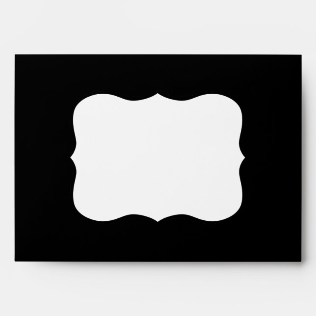 Gothic Black Antique Rose A7 Envelopes (Front)