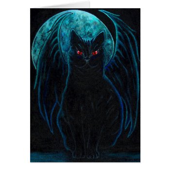 Gothic Black Cat by GailRagsdaleArt at Zazzle