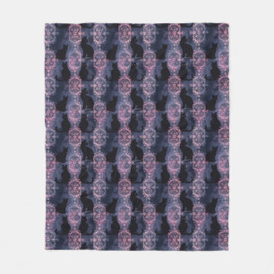 Gothic black cats patten fleece blanket