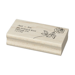 Gothic Black Floral Bachelorette Party Rubber Stamp