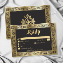 Gothic Black Gold Medieval Until Death Wedding