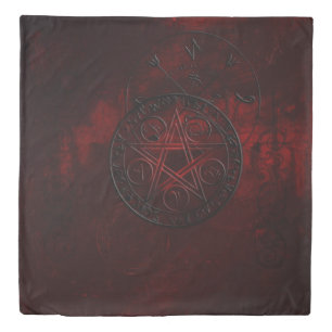 Gothic Black Magic Seals Duvet Cover