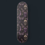 Gothic Black Purple Skulls Moths Moon Skateboard<br><div class="desc">This Gothic Black and Purple Skulls Moths and Moons Skateboard design is perfect for anyone who loves gothic or goth art</div>