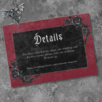 Gothic Black Raven Wine Darkly Ever After Wedding