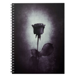 Gothic Black Rose Notebook