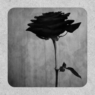 Gothic Black Rose Patch
