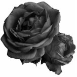 Gothic Black Roses Cutout<br><div class="desc">White on white translucent black capes. Back on the rack. Bela Lugosi's dead. The bats have left the bell tower. The victims have been bled. Red velvet lines the black box. Bela Lugosi's dead. Undead undead undead. The virginal brides file past his tomb. Strewn with time's dead flowers bereft in...</div>