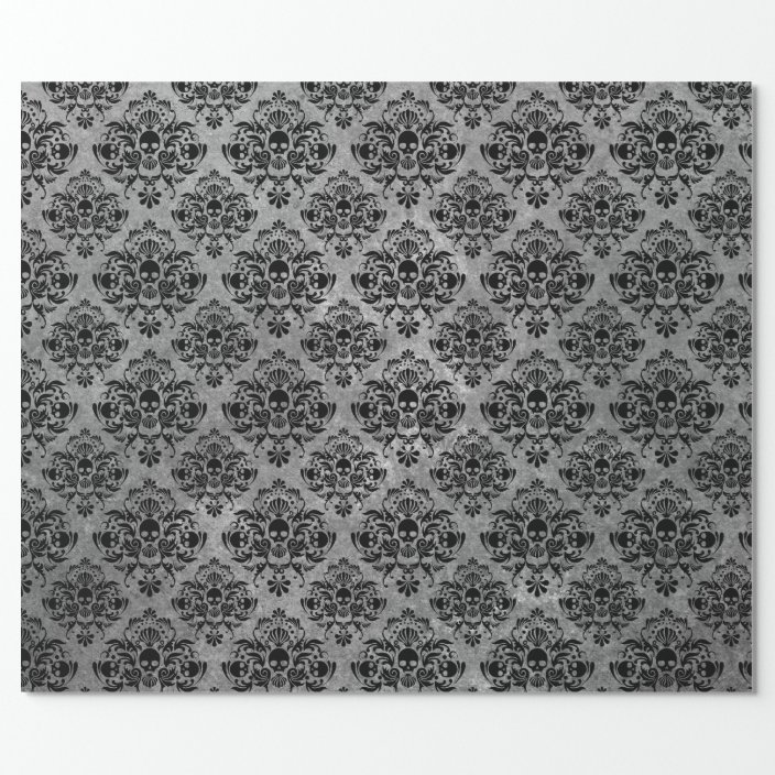 damask wrapping paper