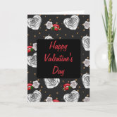 VALENTINE CARD 5X7 Gothic Greeting Card Dark Heart 