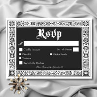 Gothic Black White Medieval Until Death Wedding