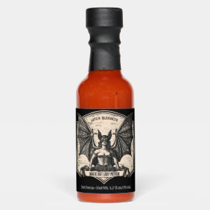 Gothic Black Witch Halloween Hot Sauces