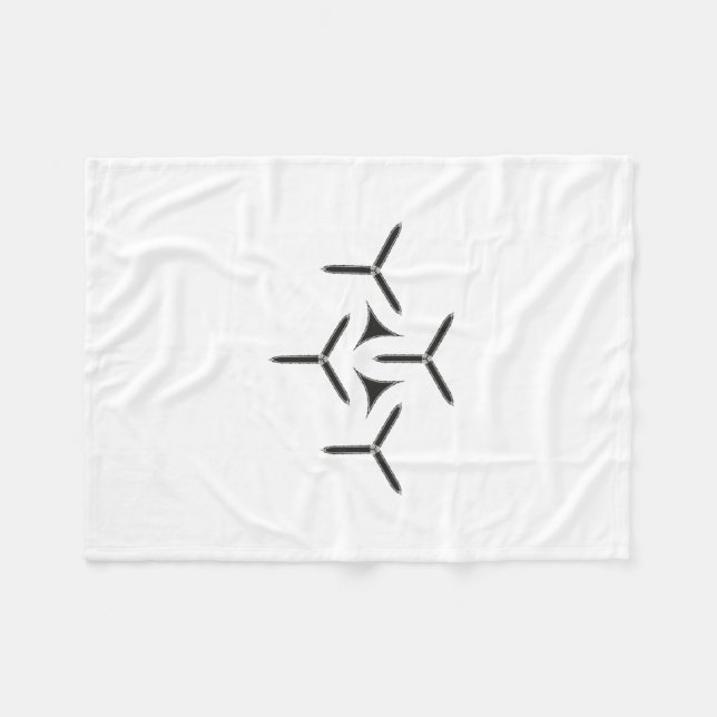 Gothic Blade Fleece Blanket (Front (Horizontal))