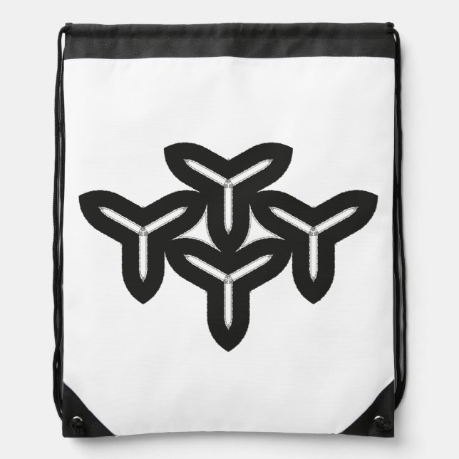 Gothic Blades Drawstring Bag (Front)