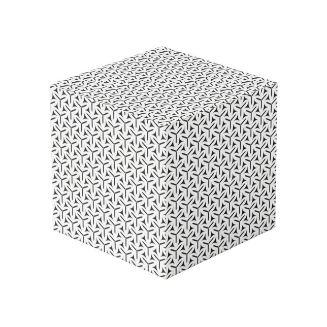 Gothic Blades Pattern Cube (Back Angled)