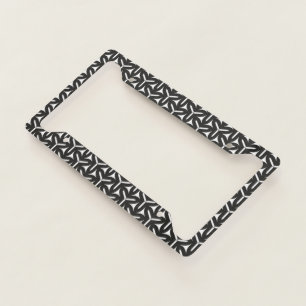 Gothic Blades Pattern License Plate Frame
