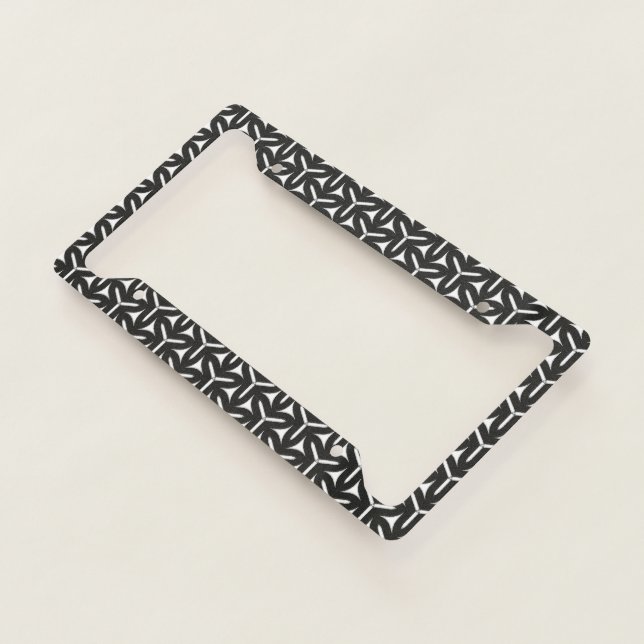 Gothic Blades Pattern License Plate Frame (3/4)