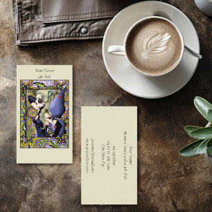 Gothic Blonde Fairy Art Nouveau Fantasy Elegance Business Card