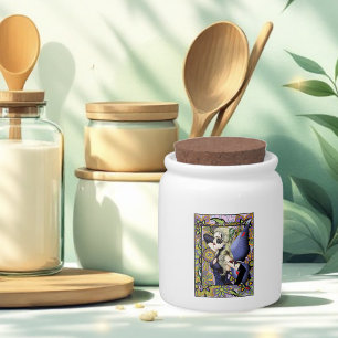 Gothic Blonde Fairy Art Nouveau Fantasy Elegance Candy Jar