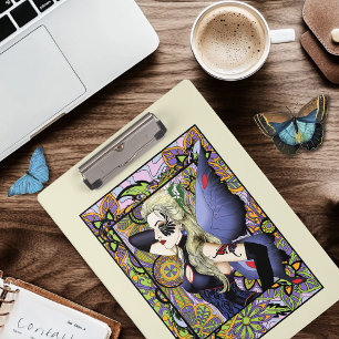 Gothic Blonde Fairy Art Nouveau Fantasy Elegance Clipboard