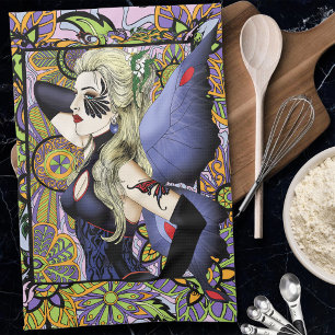 Gothic Blonde Fairy Art Nouveau Fantasy Elegance Kitchen Towel