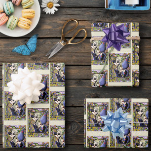 Gothic Blonde Fairy Art Nouveau Fantasy Elegance Wrapping Paper Sheets