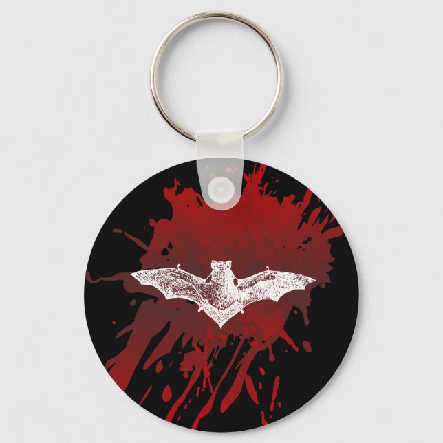GOTHIC BLOODY BAT VAMPIRE KEYCHAIN (Front)