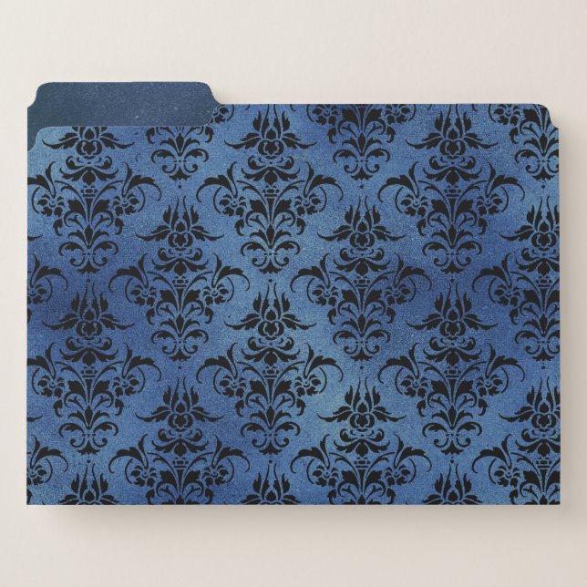 GOTHIC BLUE FILE FOLDERS (Front Left)