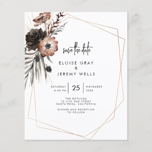 Gothic Boho Save the Date 