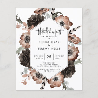Gothic Boho Save the Date 