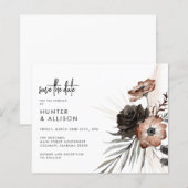 Gothic Boho Save the Date  (Front/Back)