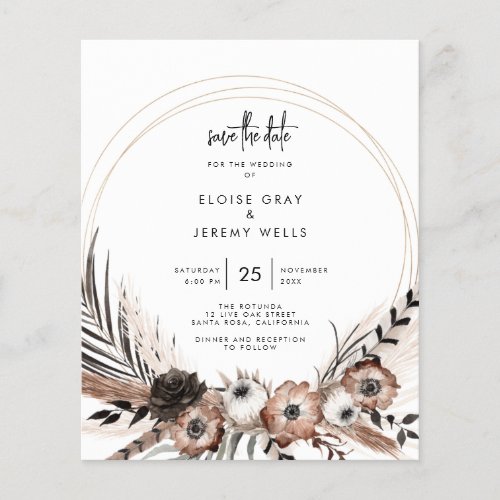Gothic Boho Save the Date 