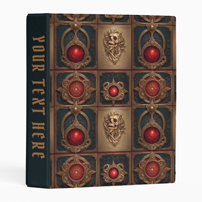 Gothic Book Cover Mini Binder (Front/Spine)