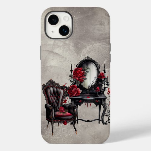 Gothic Boudoir  Antique Vanity with Parlor Chair Case_Mate iPhone 14 Plus Case