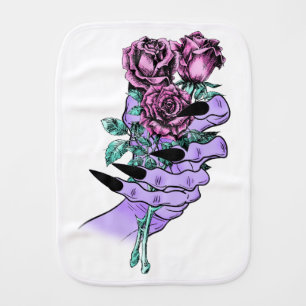 Gothic Bouquet Burp Cloth