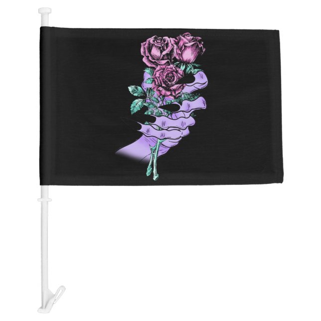 Gothic Bouquet Car Flag (Front)