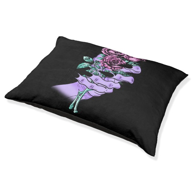 Gothic Bouquet Dog Bed (Angled)
