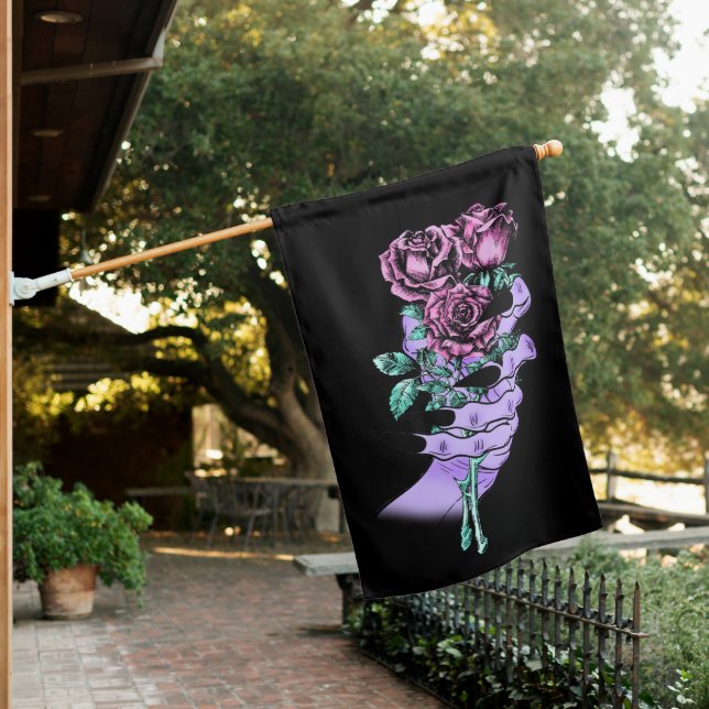 Gothic Bouquet House Flag (In SItu)