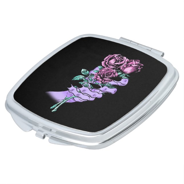 Gothic Bouquet Mirror Compact (Turned)