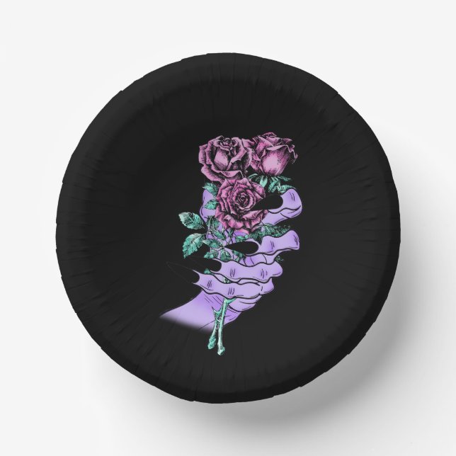 Gothic Bouquet Paper Bowls (Front)