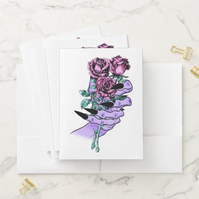 Gothic Bouquet Pocket Folders (In Situ)
