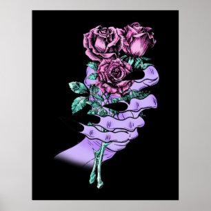 Gothic Bouquet Poster