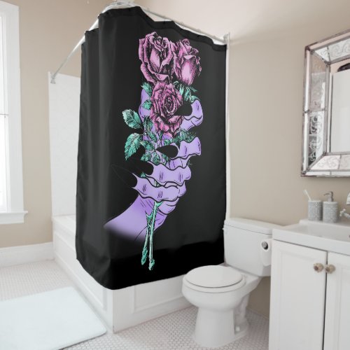 Gothic Bouquet Shower Curtain