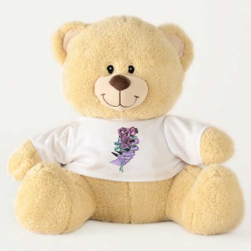 Gothic Bouquet Teddy Bear