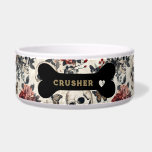 Gothic Bowl<br><div class="desc">Discover our eye-catching gothic skull and rose pet bowl! Your furry friend will turn heads with this stylish and trendy design, perfect for any fashionable pup.</div>