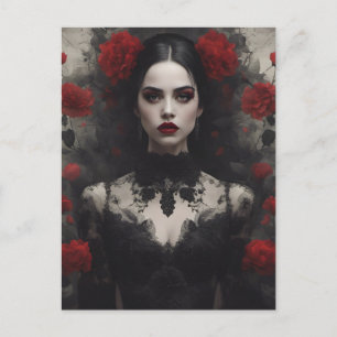 Gothic Bride Postcard