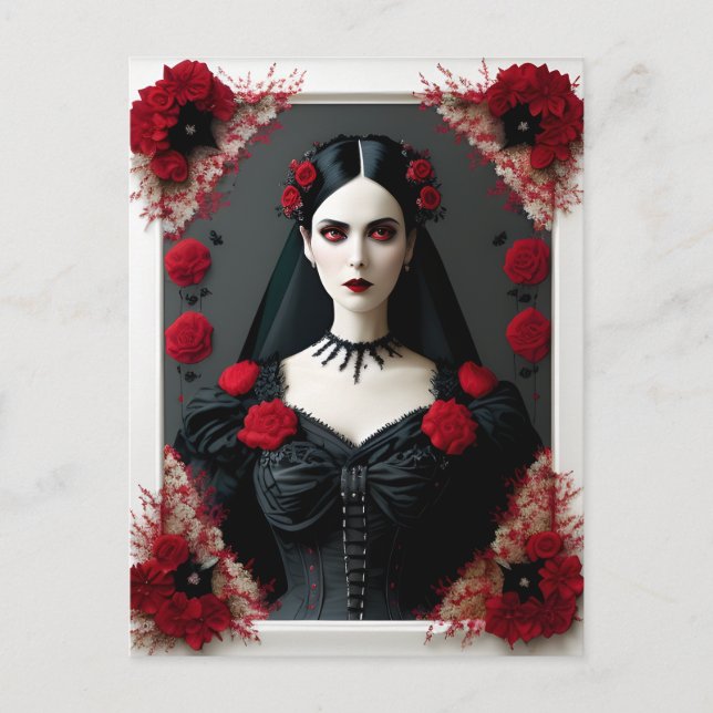 Gothic Bride Postcard (Front)