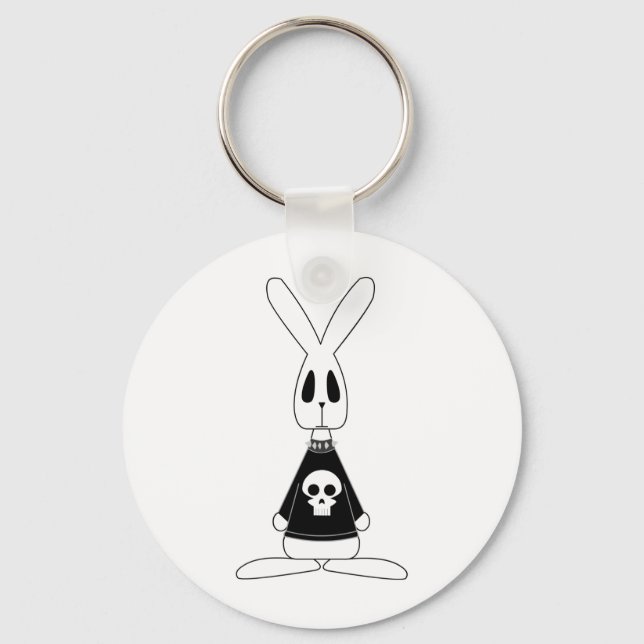 Gothic Bunny Lucien Keychain (Front)