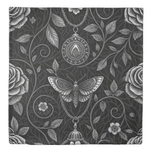 Gothic Butterfly Floral Pattern (3) Duvet Cover