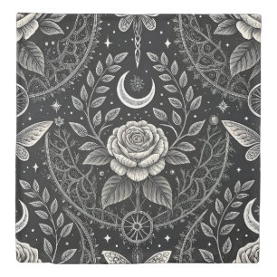 Gothic Butterfly Floral Pattern (4) Duvet Cover