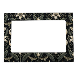 Gothic Butterfly Floral Pattern (4) Magnetic Frame